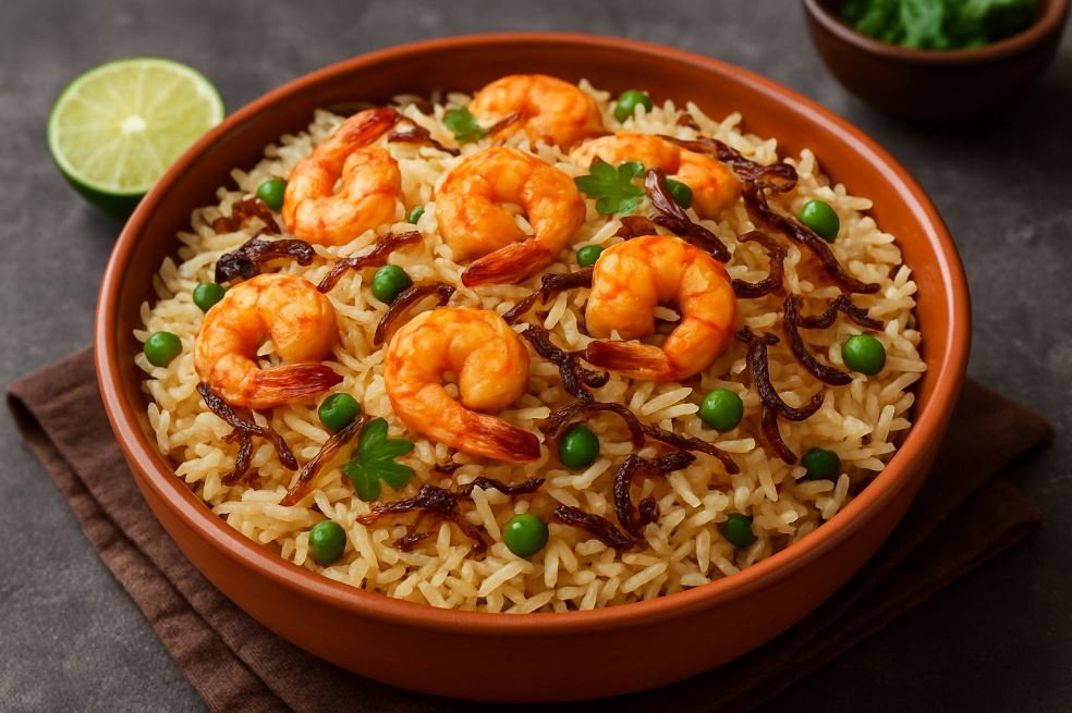 Chingri Pulao Recipe – রেস্টুরেন্ট স্টাইল চিংড়ি পোলাও